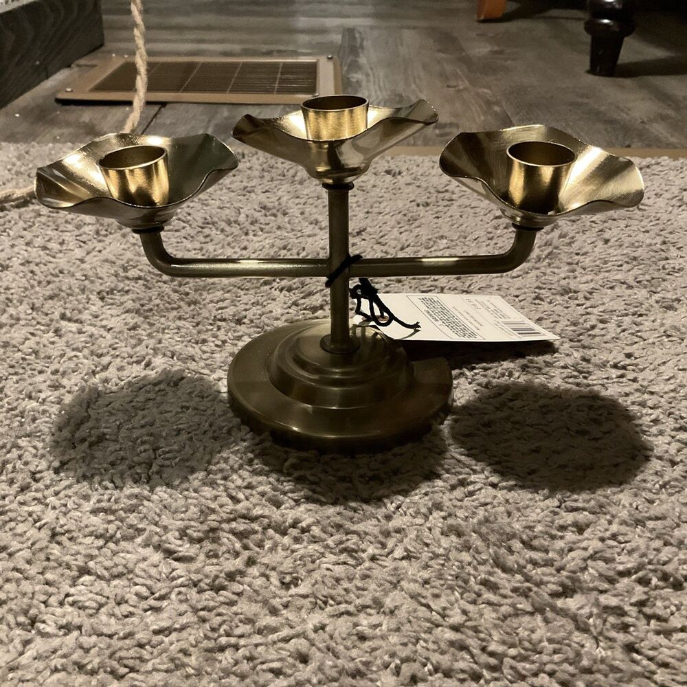 Bronze Floral Candelabra Hearth And Hand